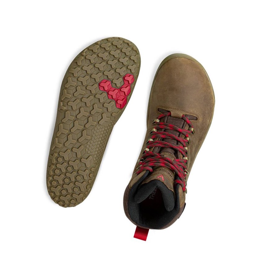 Botas Montaña Vivobarefoot Tracker Firm Ground Mujer Marrom Oscuro | 640879HKG