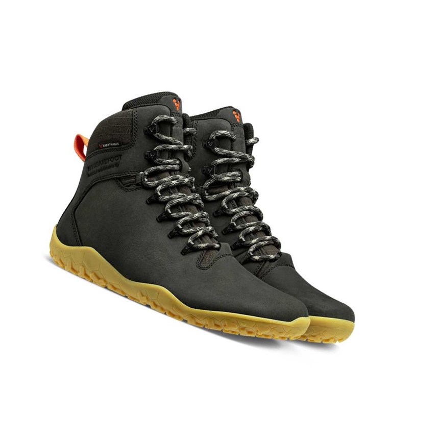 Botas Montaña Vivobarefoot Tracker II Firm Ground Hombre Negros | 374169TLC