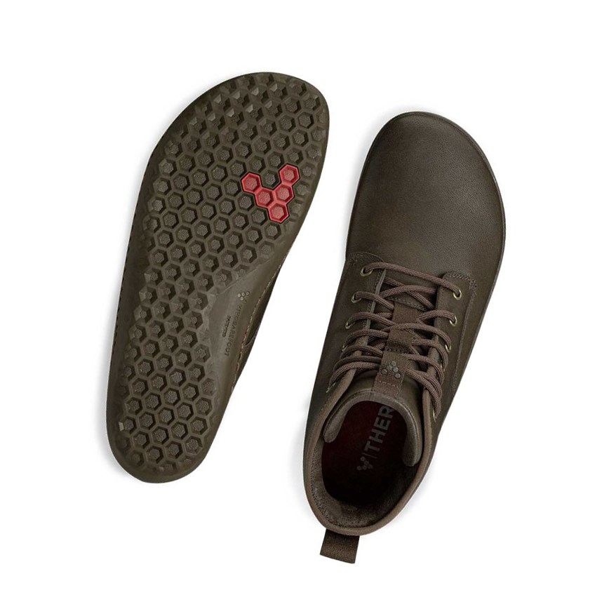 Botas con Cordones Vivobarefoot Scott II Hombre Marrom | 914568IJS