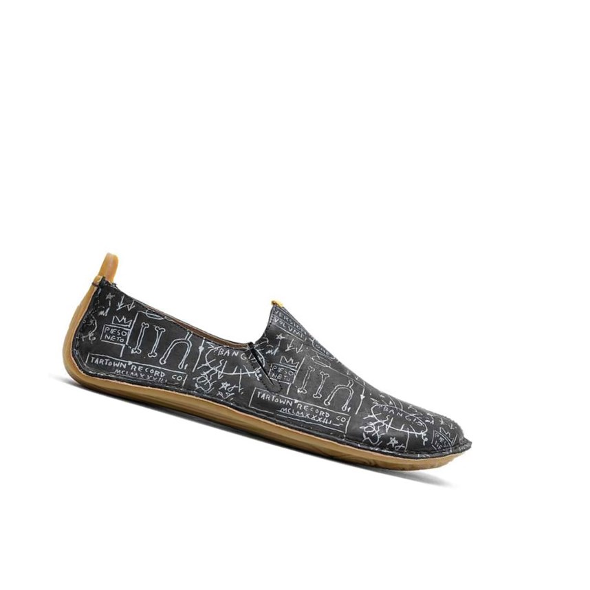 Espadrilles Vivobarefoot Ababa Basquiat Mujer Negros | 342967KOI