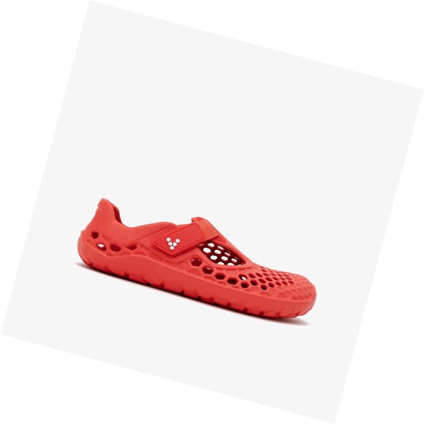 Sandalias Vivobarefoot Ultra Bloom Niños Rojos | 120458WFX