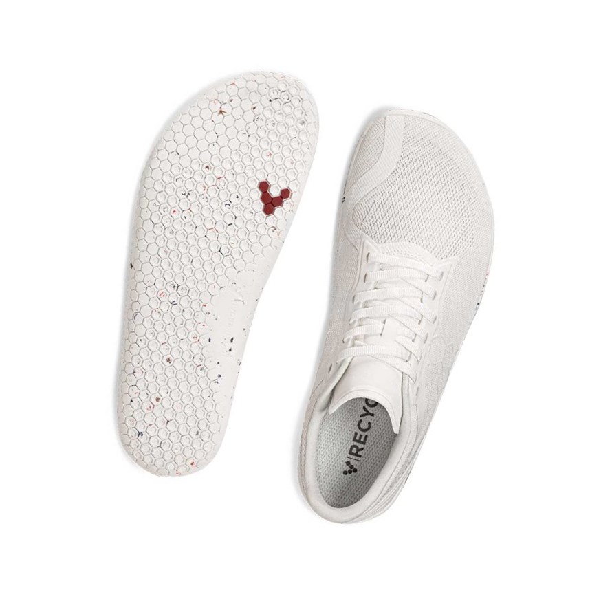 Tenis Para Correr Vivobarefoot Geo Racer II Hombre Blancos | 312985EAK