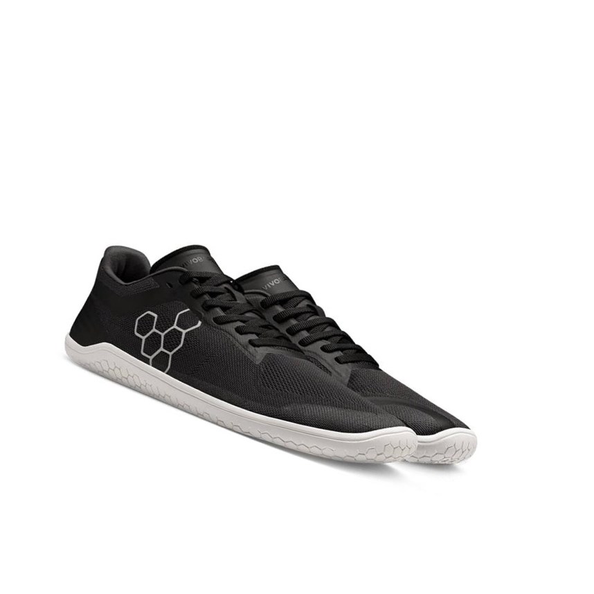 Tenis Para Correr Vivobarefoot Geo Racer II Mujer Negros | 345071JKW