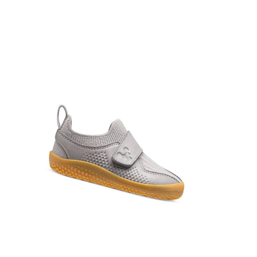 Tenis Para Correr Vivobarefoot Primus Knit II Toddler Niños Grises | 203495YSC