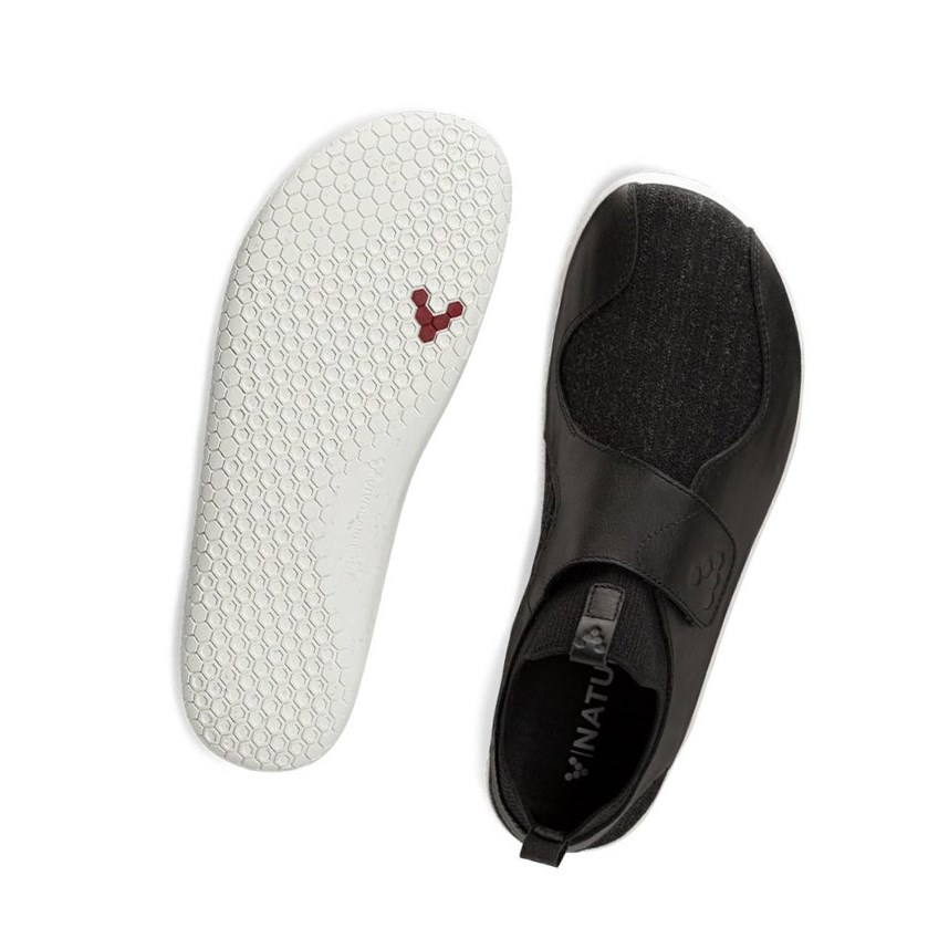 Tenis Para Correr Vivobarefoot Primus Knit EZ Hombre Negros | 468720YCK