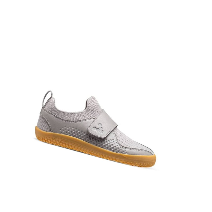 Tenis Para Correr Vivobarefoot Primus Knit II Niños Grises | 520396GMA