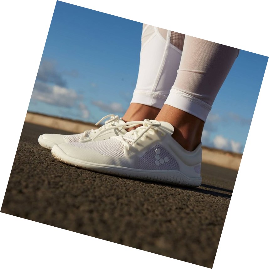 Tenis Para Correr Vivobarefoot Primus Lite II Mujer Blancos | 102643HXJ