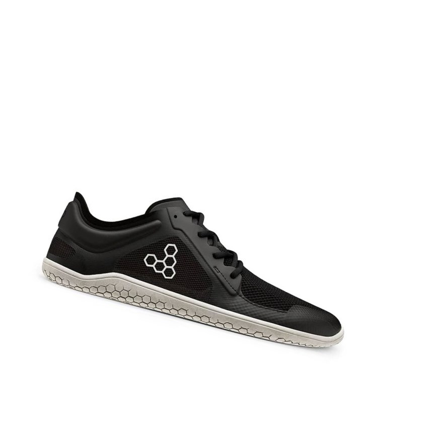 Tenis Para Correr Vivobarefoot Primus Lite II Bio Hombre Negros Blancos | 179605CGK