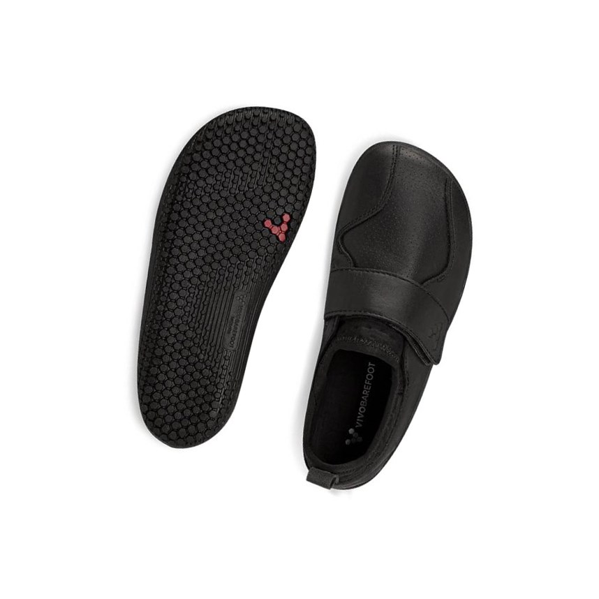 Tenis Para Correr Vivobarefoot Primus School II Niños Negros | 056297NZJ