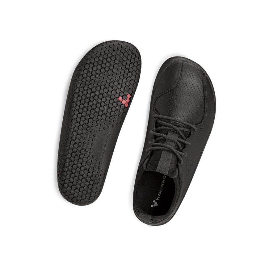 Tenis Para Correr Vivobarefoot Primus School II Juniors Niños Negros | 349870RNM