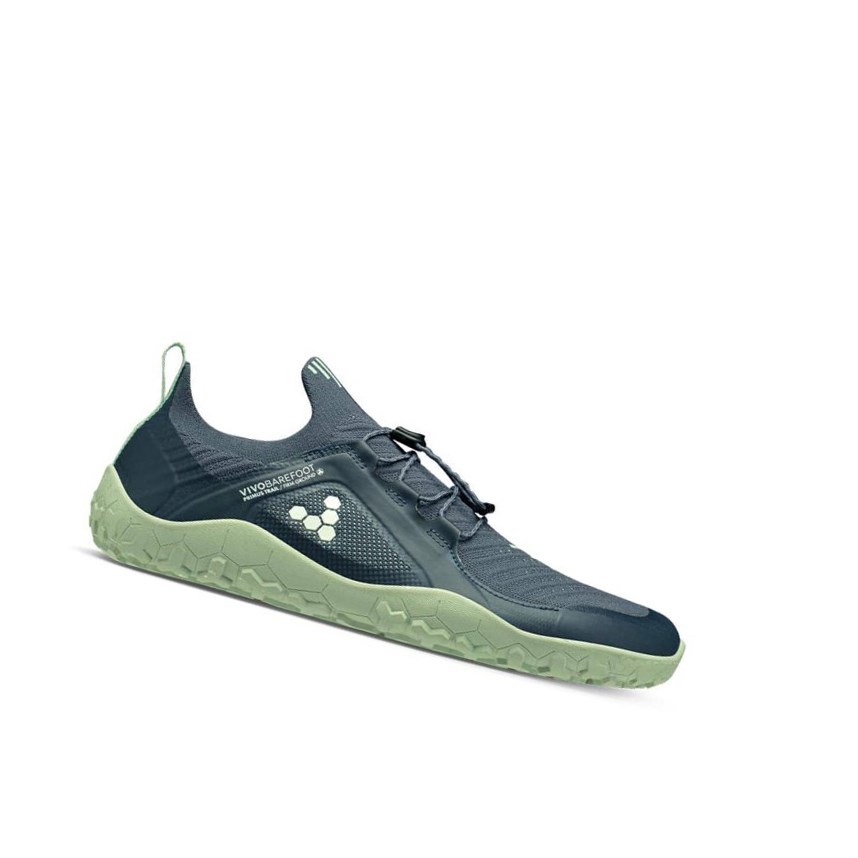 Tenis Para Correr Vivobarefoot Primus Trail Knit Firm Ground Hombre Azules | 304572QAJ