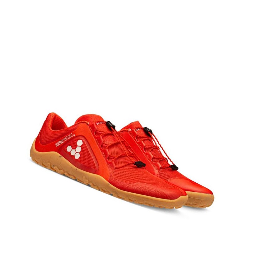 Tenis Para Correr Vivobarefoot Primus Trail II Firm Ground Hombre Rojos | 319746NFA