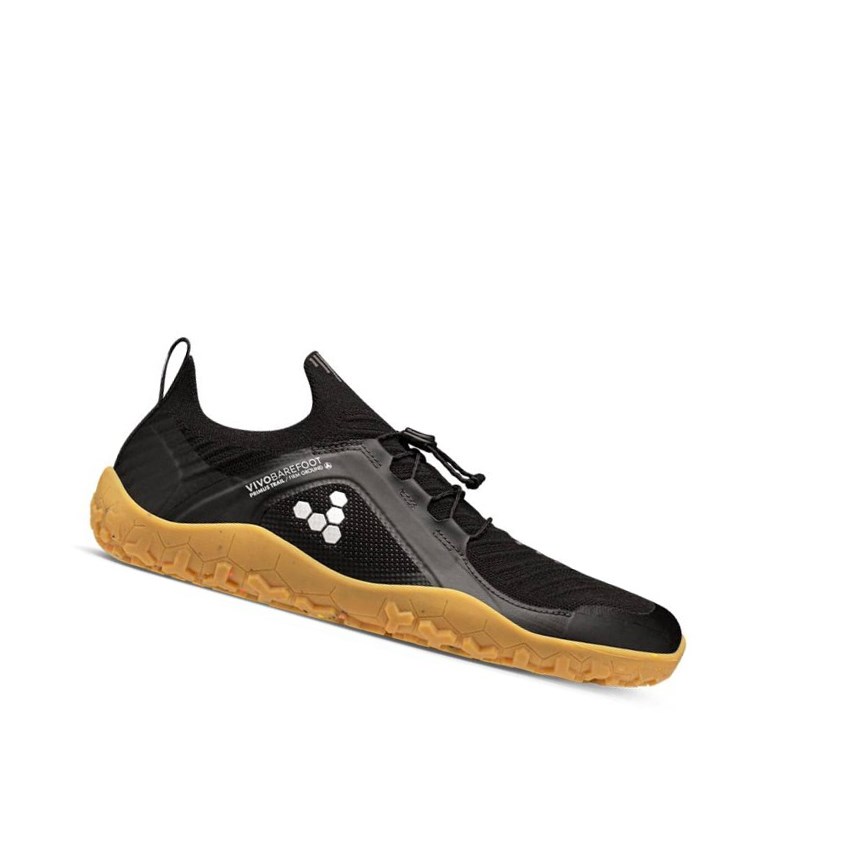 Tenis Para Correr Vivobarefoot Primus Trail Knit Firm Ground Mujer Negros | 345817HFT