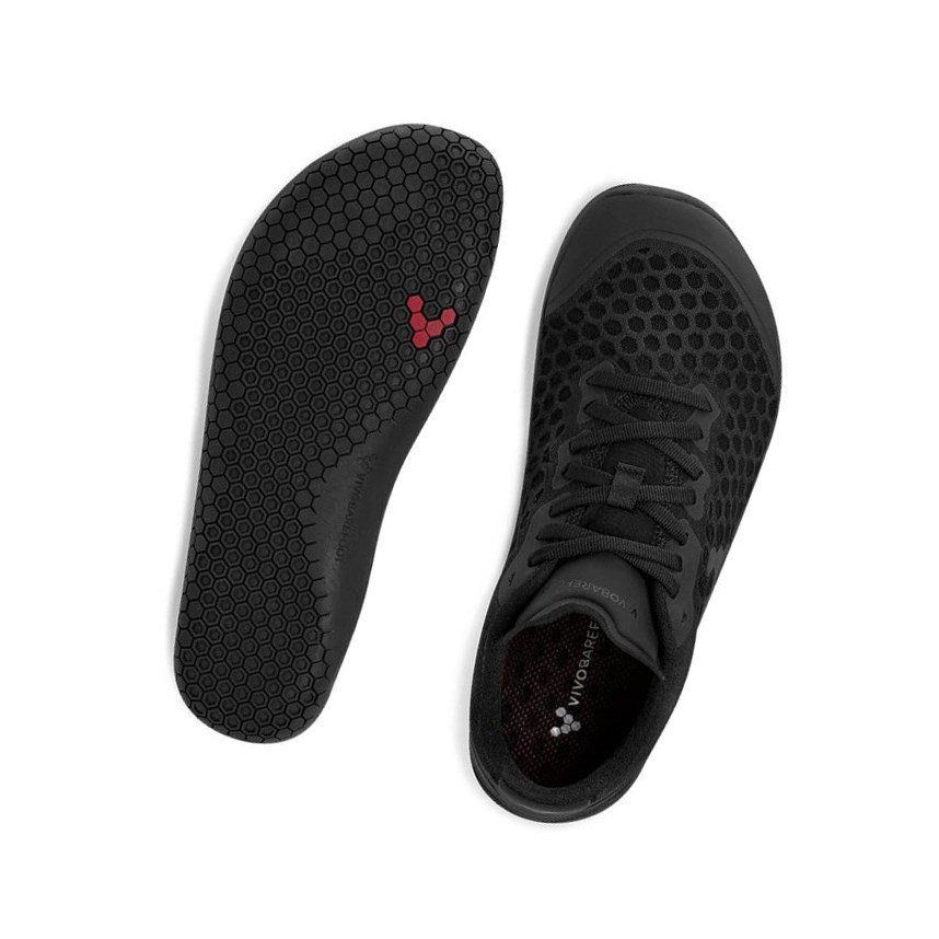 Tenis Para Correr Vivobarefoot Stealth III Mujer Negros | 130428DBA