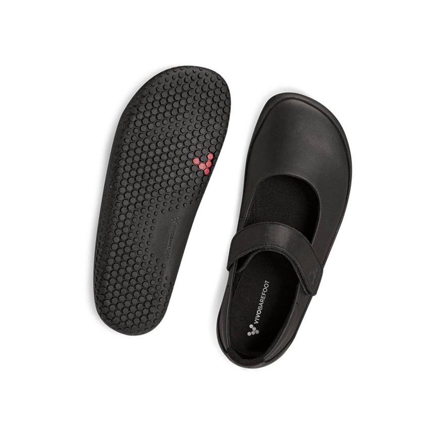 Tenis Para Correr Vivobarefoot Wyn School II Juniors Niños Negros | 306875RIT