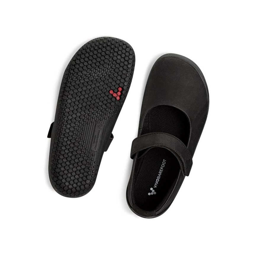 Tenis Para Correr Vivobarefoot Wyn School Niños Negros | 865342OWY