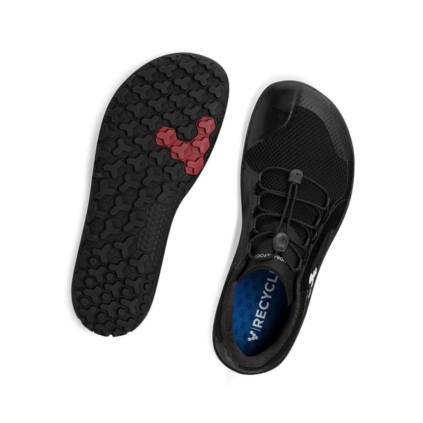 Tenis Trail Vivobarefoot Primus Trail Firm Ground Hombre Negros | 503687TSL