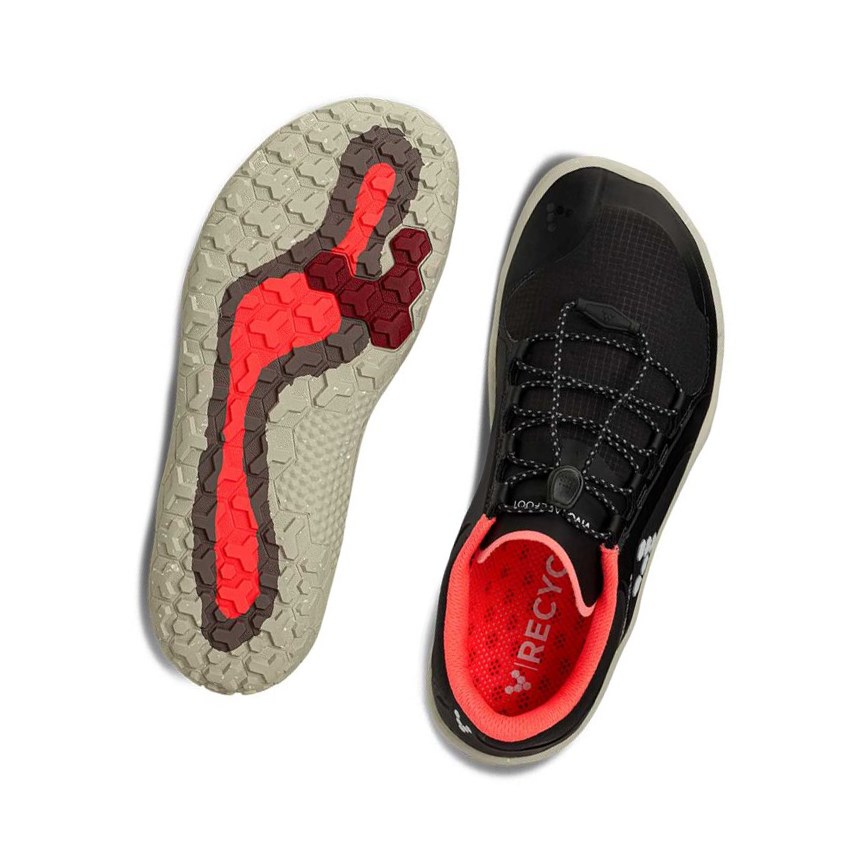 Tenis Trail Vivobarefoot Primus Trail Invierno Firm Ground Mujer Negros | 751026PUX