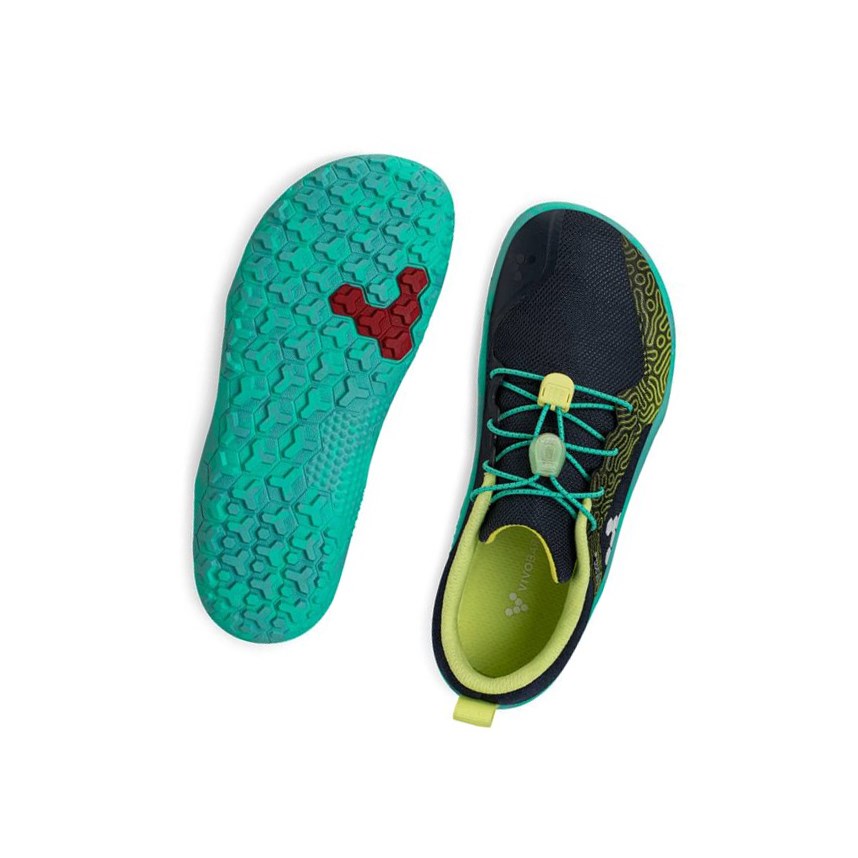 Tenis Trail Vivobarefoot Primus Trail Niños Azules | 274513ARY