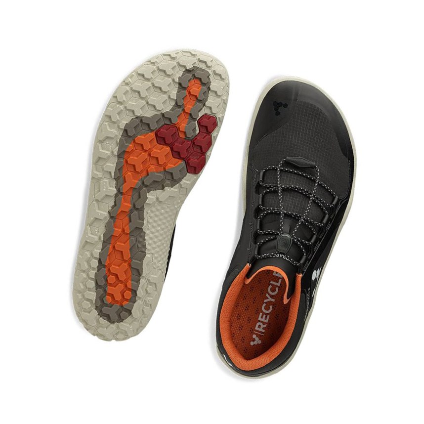 Tenis Trail Vivobarefoot Primus Trail WX Firm Ground Hombre Negros | 473695GIH