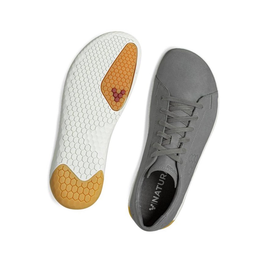 Tenis Vivobarefoot Geo Court II Hombre Grises | 256083BQR