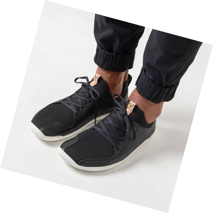 Tenis Vivobarefoot Primus Knit Hombre Negros | 019547NZU