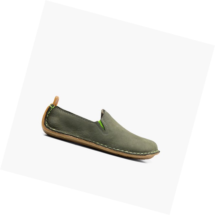 Zapatos Casuales Vivobarefoot Ababa Cuero Niños Verdes | 678953BWQ