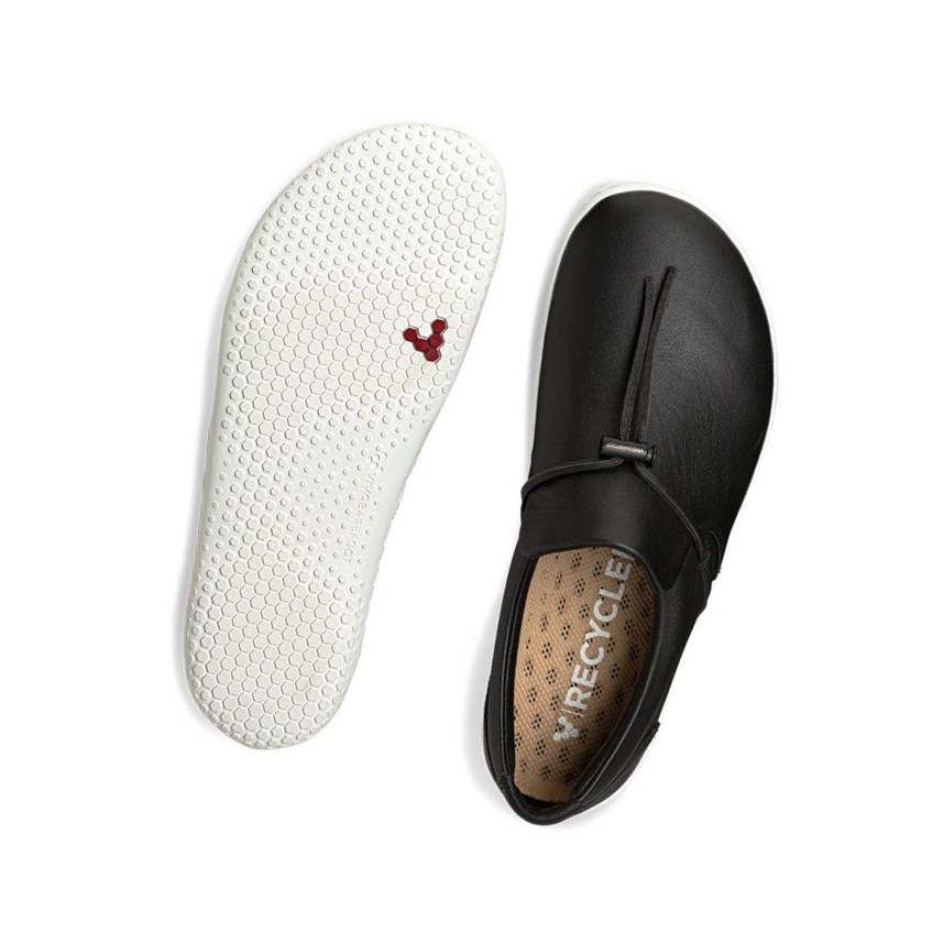 Zapatos Casuales Vivobarefoot Ra Slip on Mujer Negros | 516938QJZ