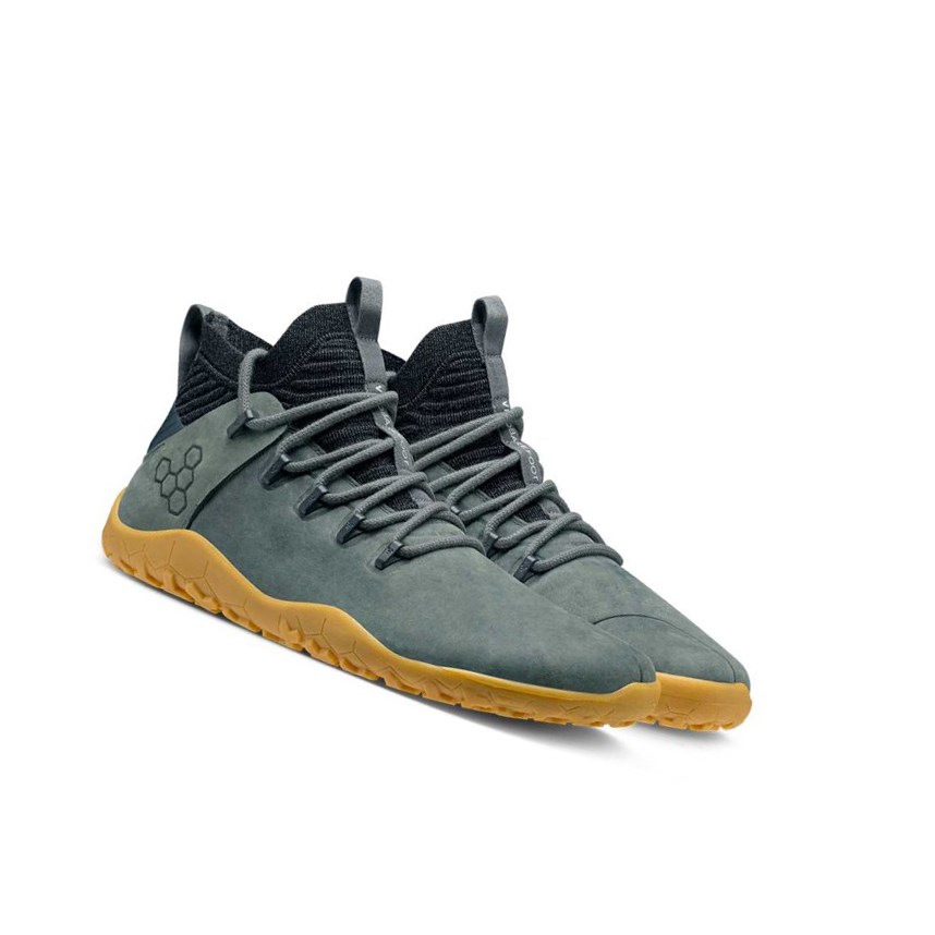 Zapatos Invierno Vivobarefoot Magna Trail Firm Ground Hombre Verdes | 610347VRI