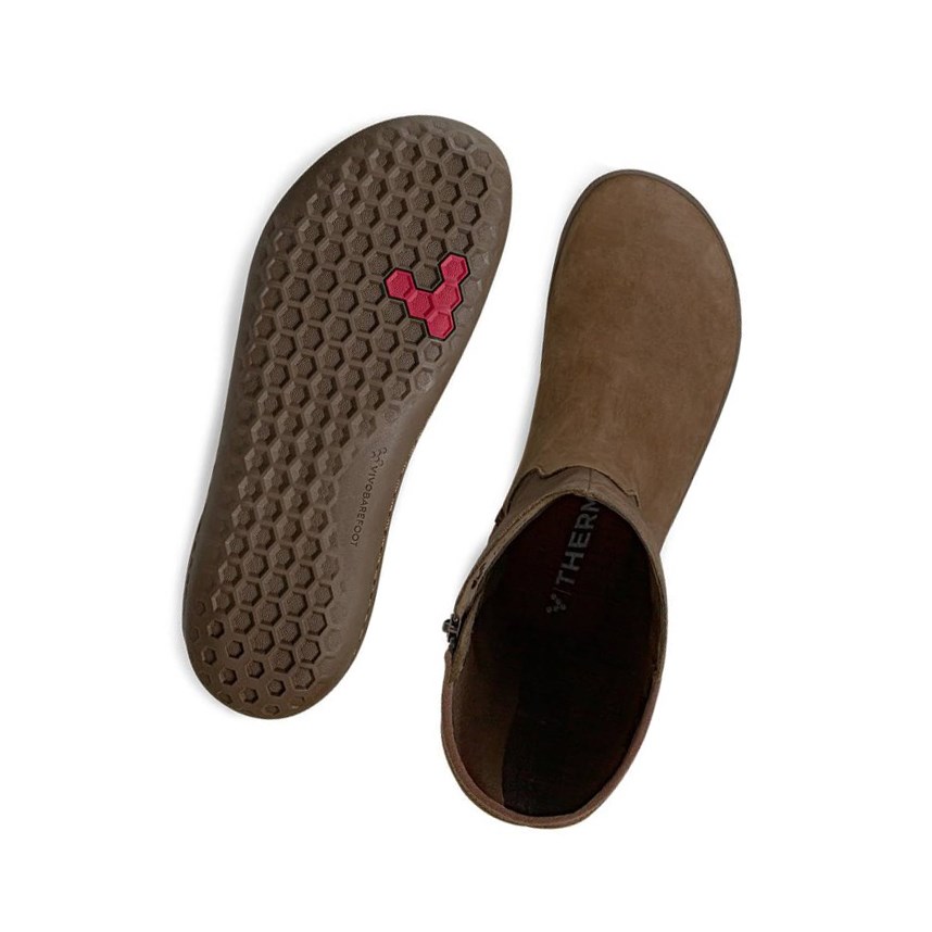 Zapatos Invierno Vivobarefoot Ryder Mujer Marrom | 384029BVG