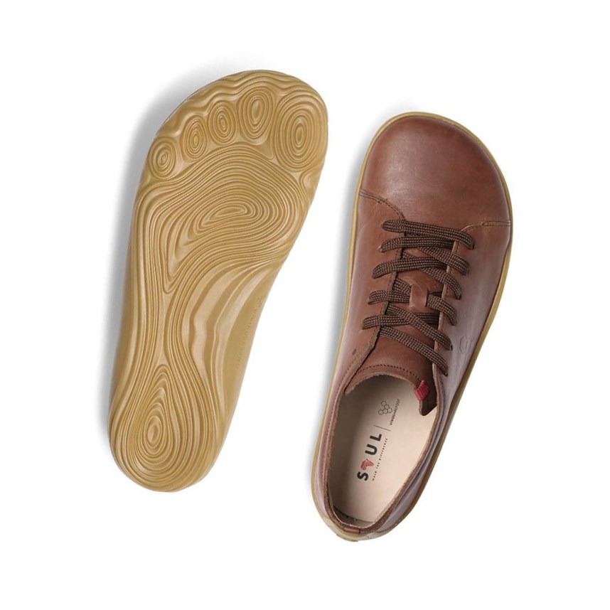 Zapatos con Cordones Vivobarefoot Addis Soul of Africa Mujer Marrom | 178209QIY