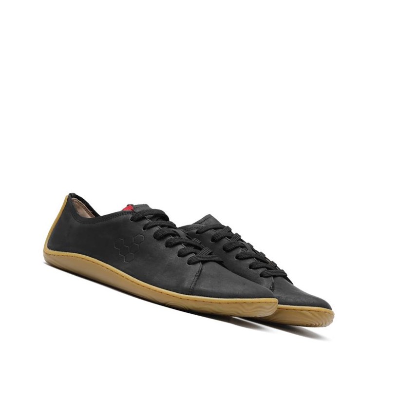 Zapatos con Cordones Vivobarefoot Addis Soul of Africa Hombre Negros | 540798IVA