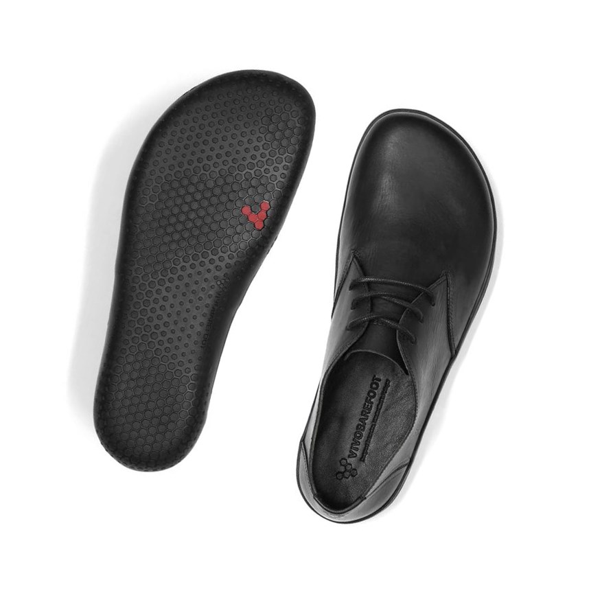 Zapatos con Cordones Vivobarefoot Ra Lux Hombre Negros | 087192RBD