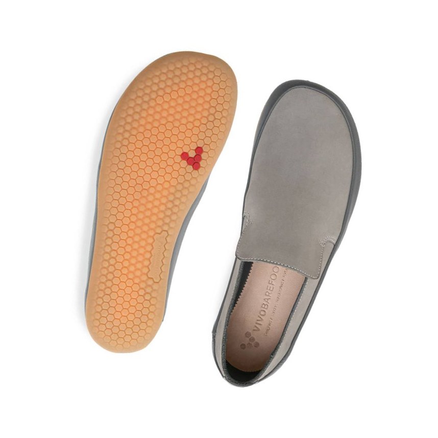 Zapatos de Vestir Vivobarefoot Opanka Mujer Grises | 246138GIF