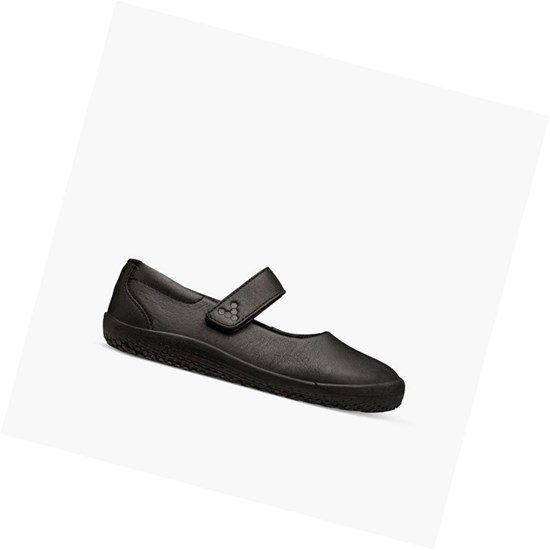 Tenis Para Correr Vivobarefoot Wyn School II Niños Negros | 725498NFB